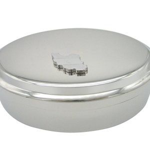 Iran Map Shape and Flag Design Jewelry Box